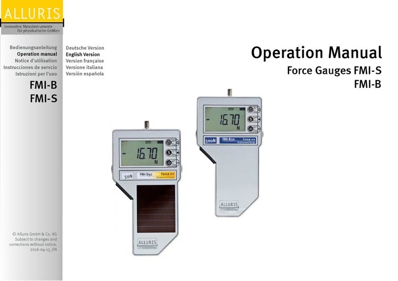 Alluris FMI-S Series Operation manual