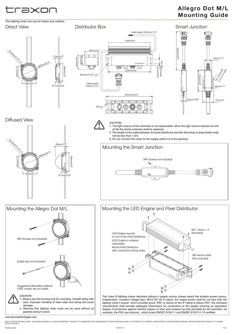 Traxon Allegro Dot M Mounting guide