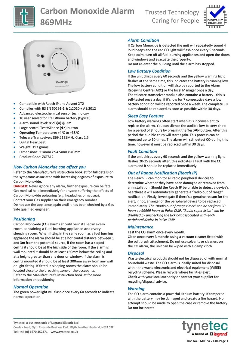 Tynetec ZXT812 quick start guide