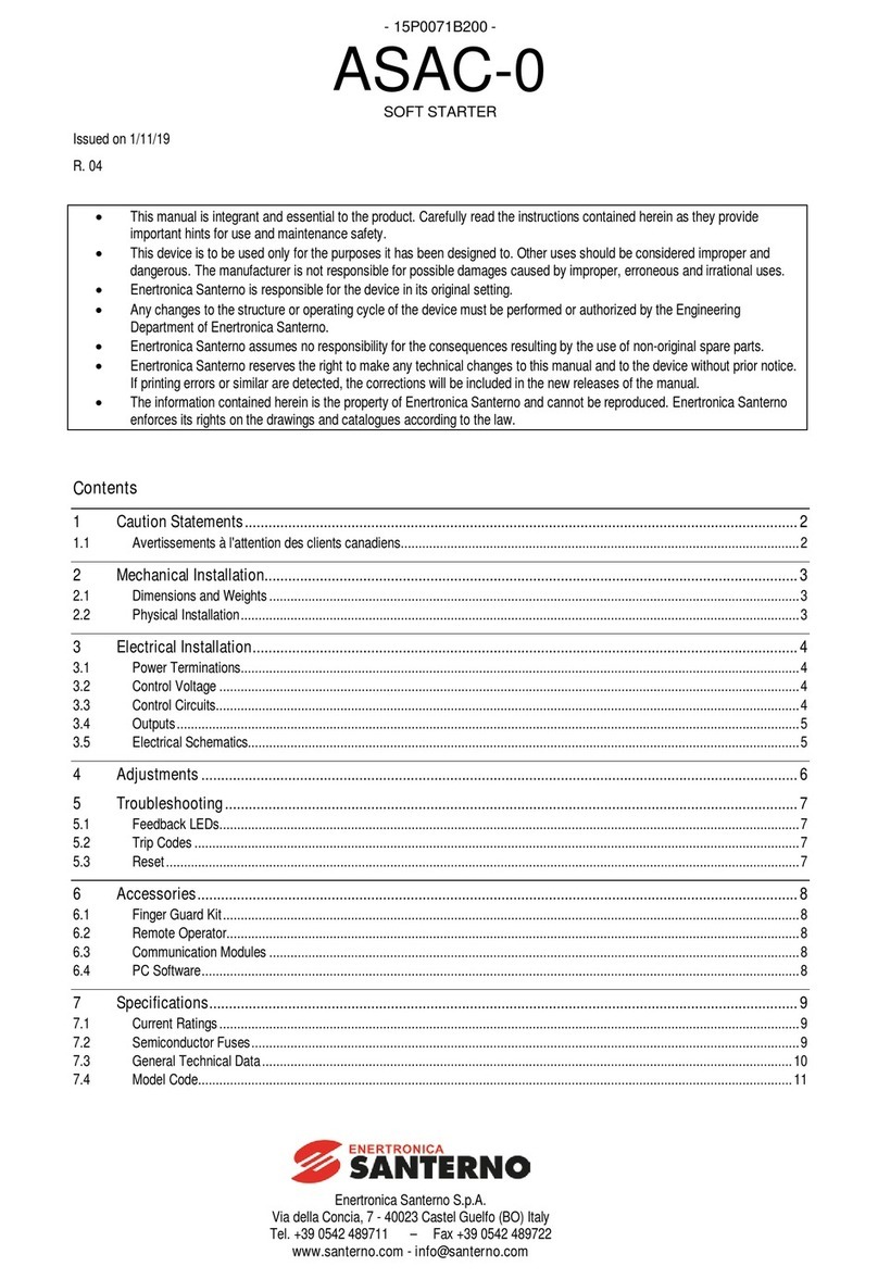 Santerno ASAC-0 User manual Santerno ASAC-0 User manual