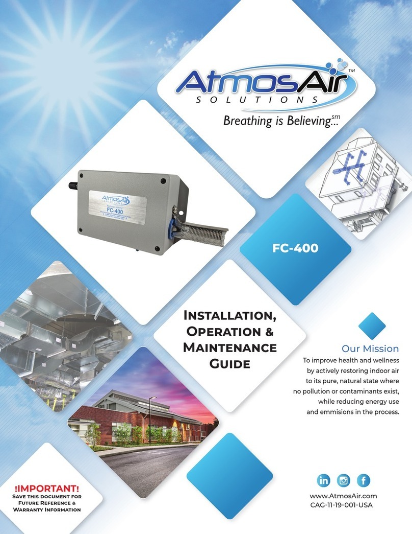 AtmosAir FC-400 Series Installation, operation, maintenance guide AtmosAir FC-400 Series Installation, operation, maintenance guide