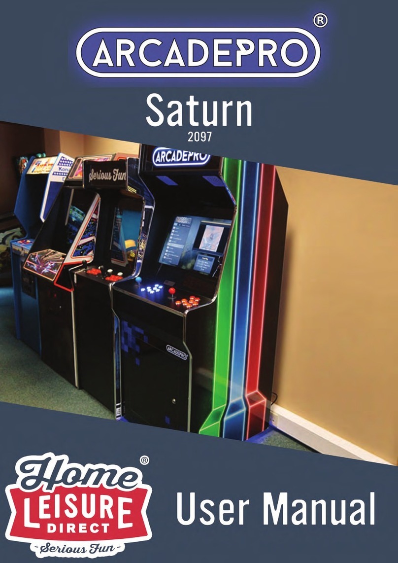 Home Leisure Direct Arcadepro Saturn 2097 user manual Home Leisure Direct Arcadepro Saturn 2097 user manual