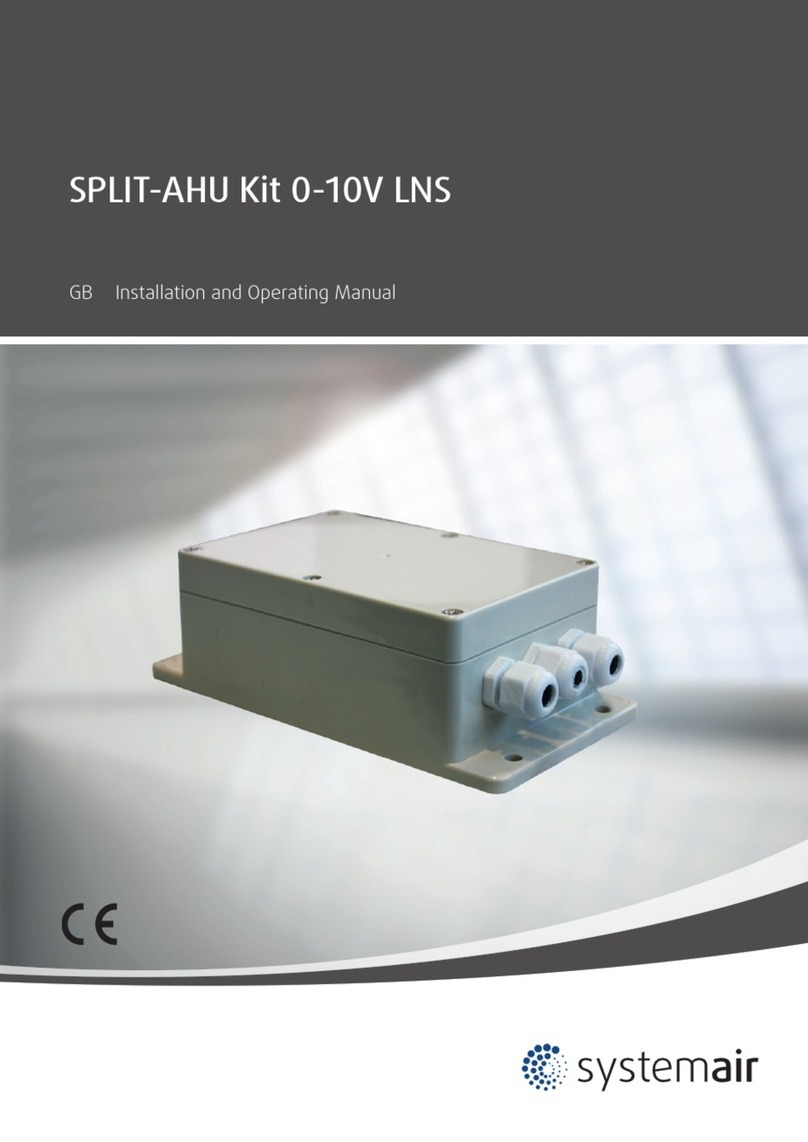 System air SPLIT-AHU Kit 0-10V LNS User manual