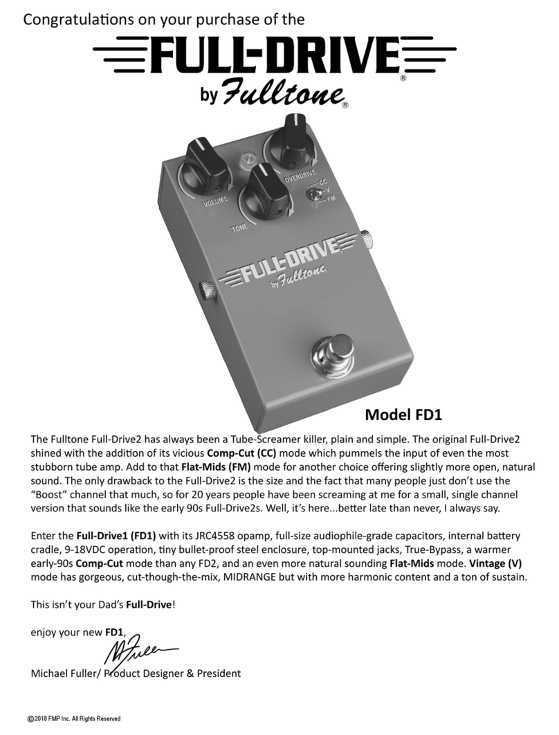 Fulltone Full-Drive1 manual