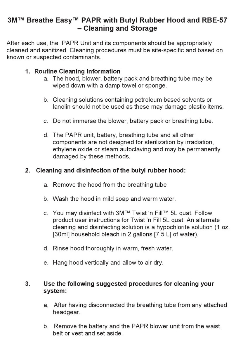 3M Breathe Easy PAPR Cleaning and storage