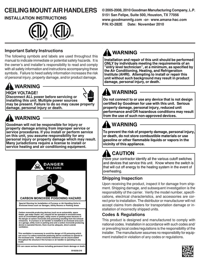 Goodman 15 ton CPC Series User manual