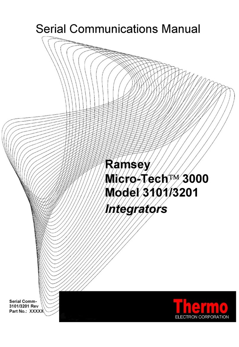 Thermo Electron Ramsey Micro-Tech 3000 Series Serial Communications Manual Thermo Electron Ramsey Micro-Tech 3000 Series Serial Communications Manual