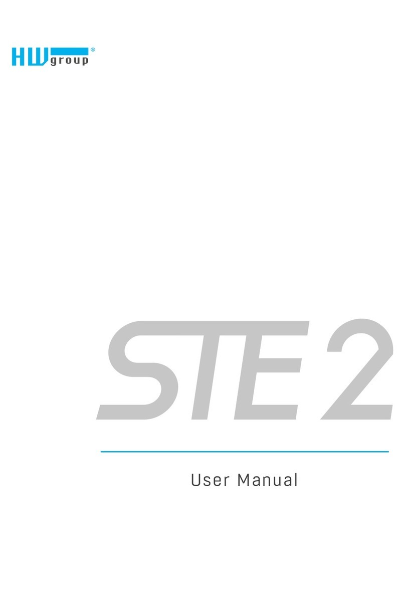 HW Group STE 2 User manual