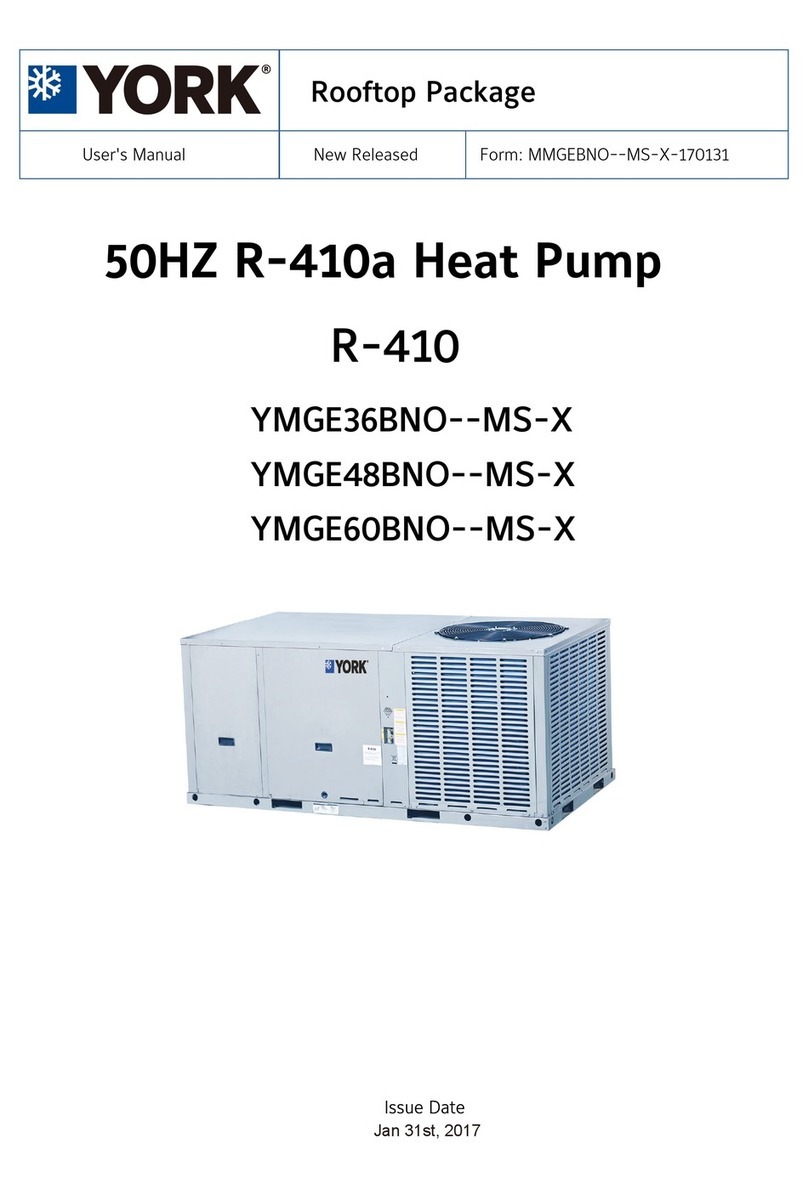 York YMGE36BNO-MS-X user manual York YMGE36BNO-MS-X user manual