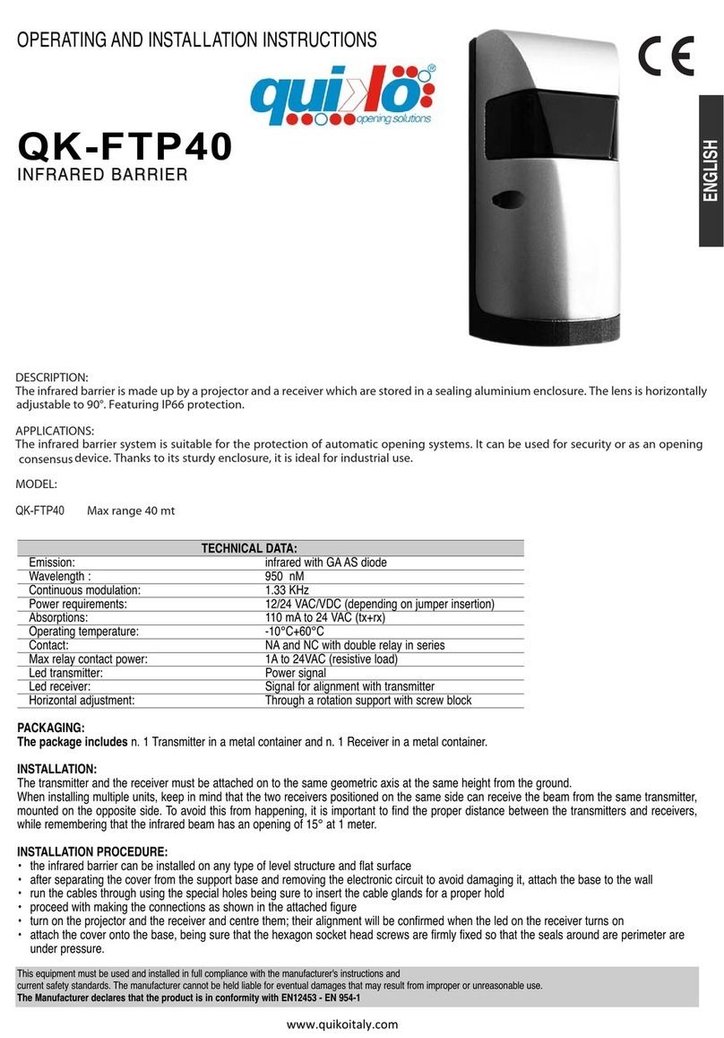 quiko QK-FTP40 Operating and installation instructions
