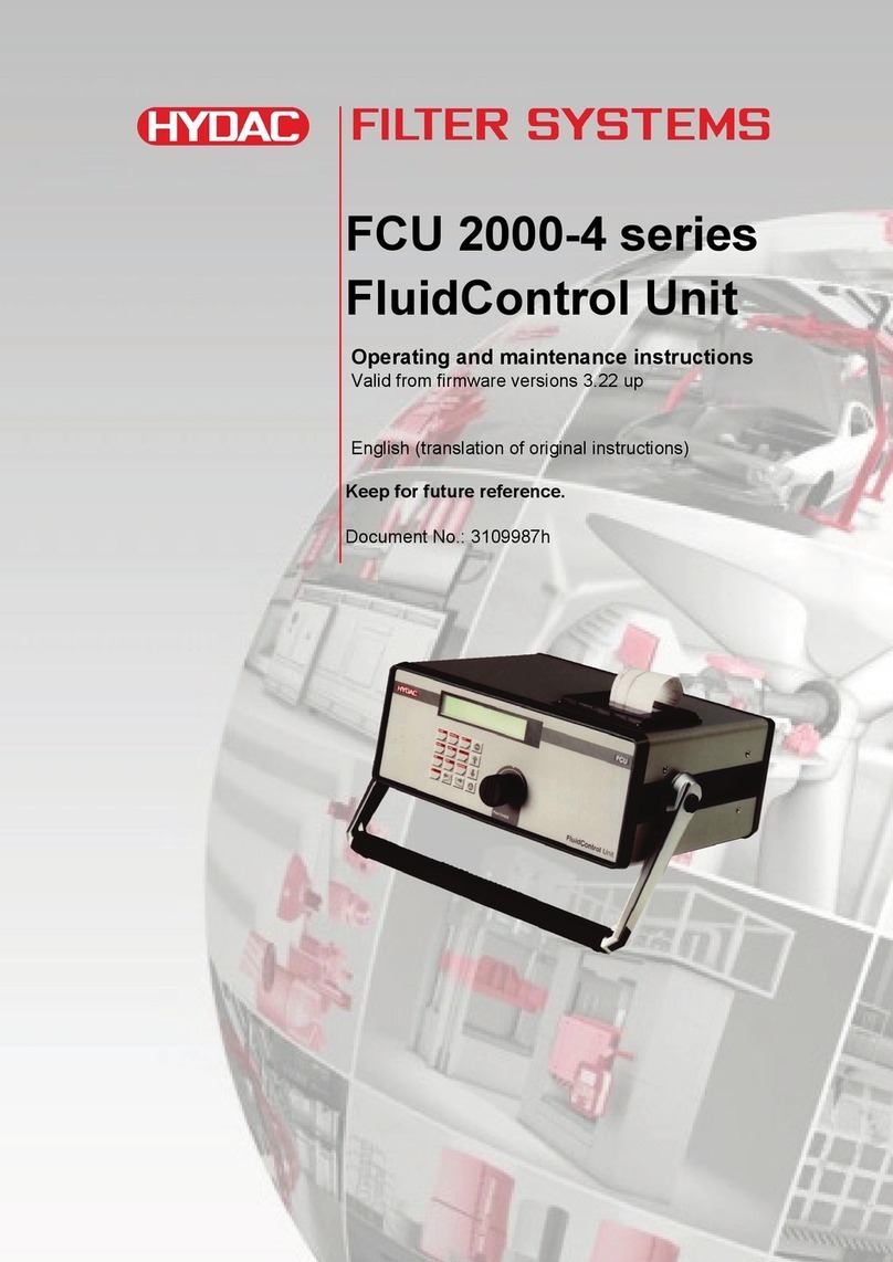 HYDAC FILTER SYSTEMS FCU 2000-4 Series Manual
