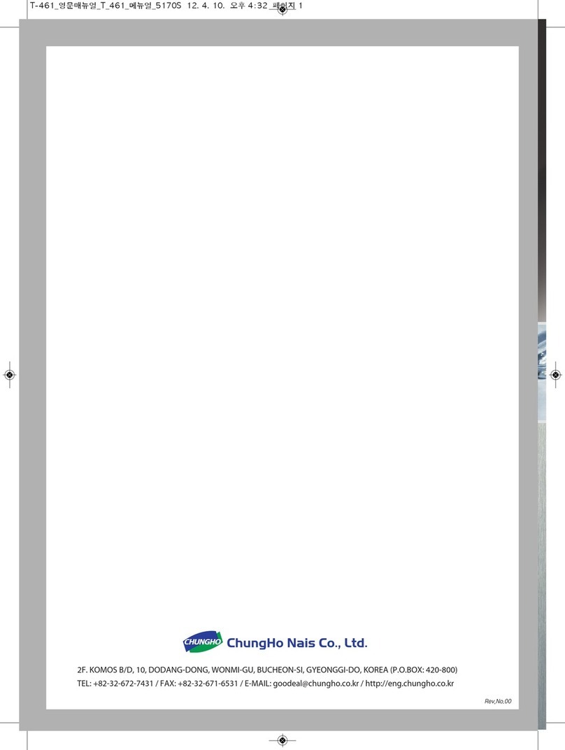 Chungho Iguassu T-461 user manual Chungho Iguassu T-461 user manual