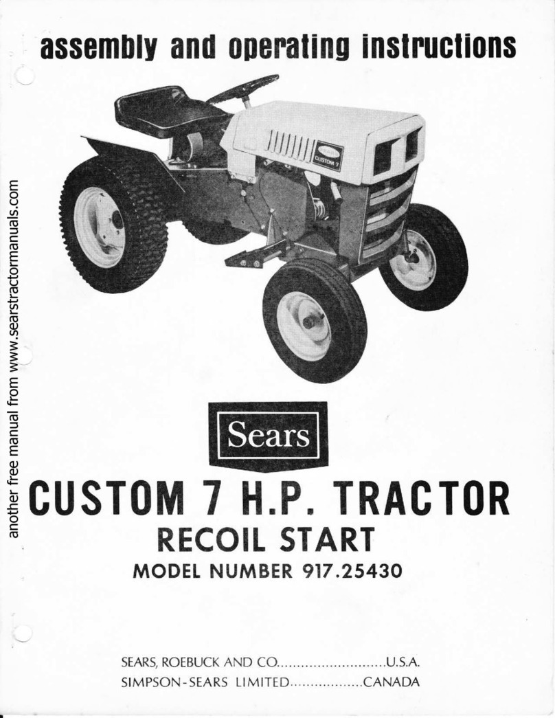 Sears 917.25430 Assembly and operating instructions