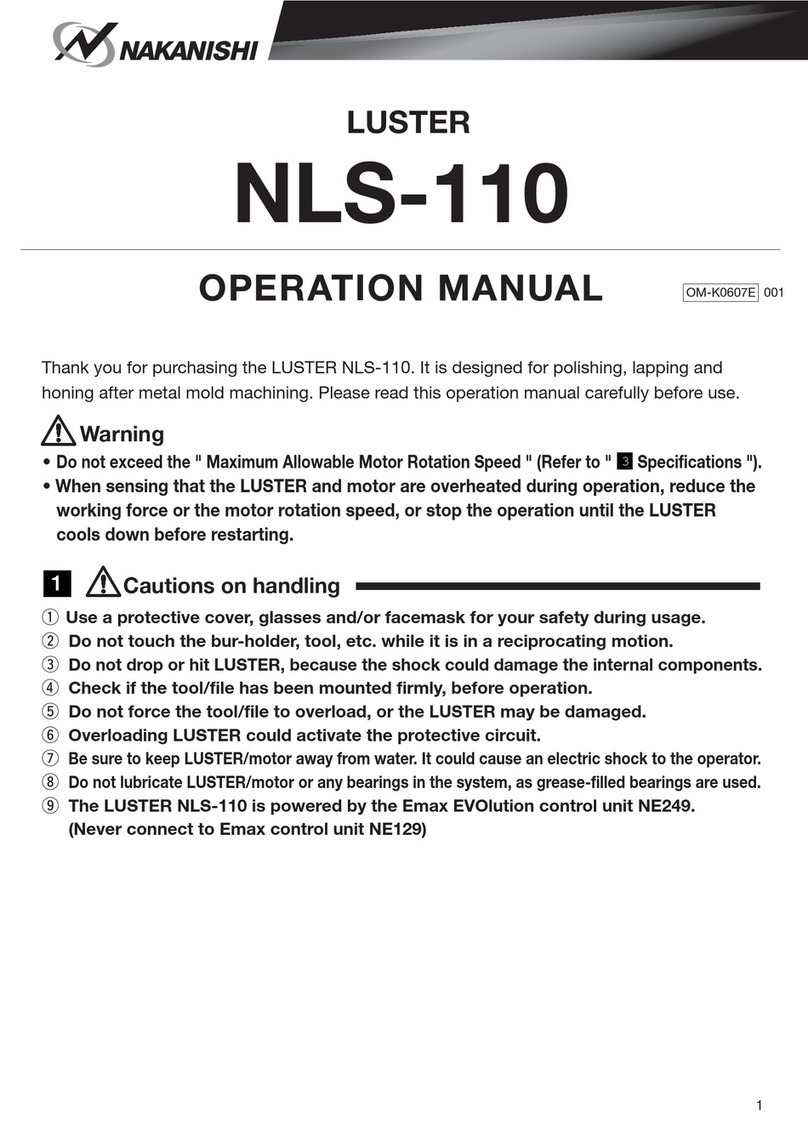Nakanishi NLS-110 Operation manual
