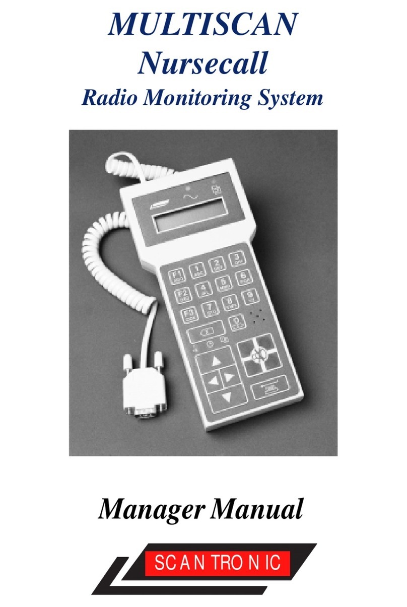 Scantronic Multiscan Nursecall Manager manual
