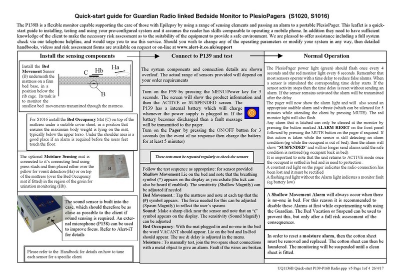 Alert-it P139B quick start guide