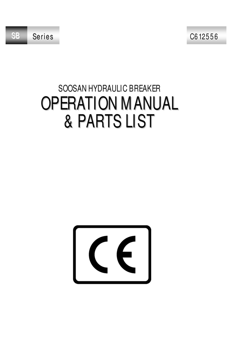 Soosan SB Series Operations manual & parts list
