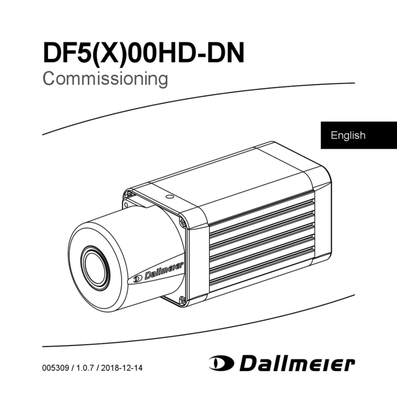 dallmeier DF5 Series Commissioning instruction manual