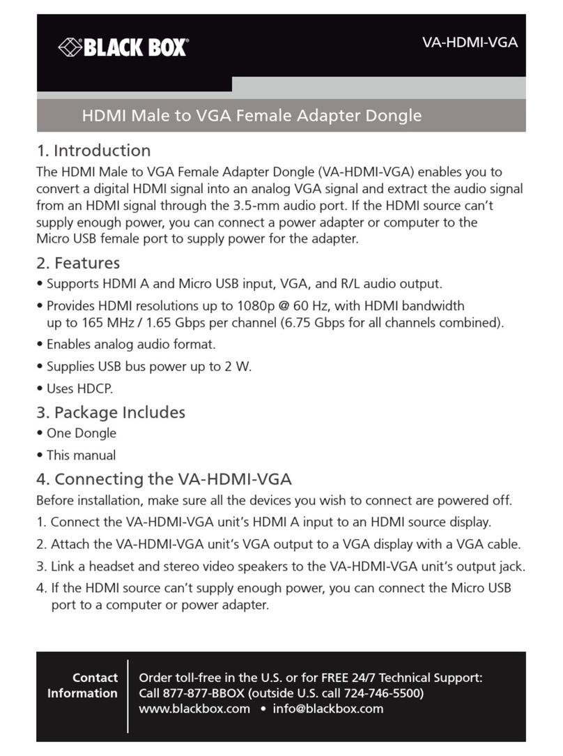 Black Box VA-HDMI-VGA quick start guide