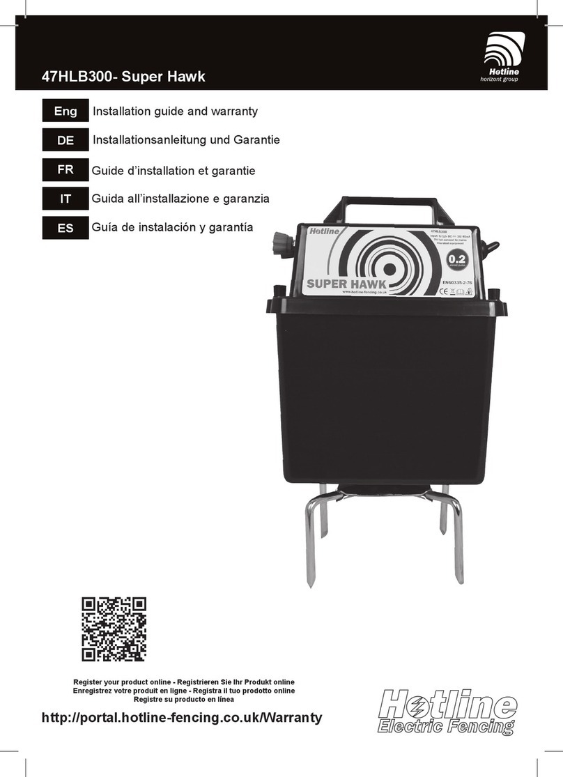 Hotline 47HLB300 Super Hawk Operating and maintenance manual