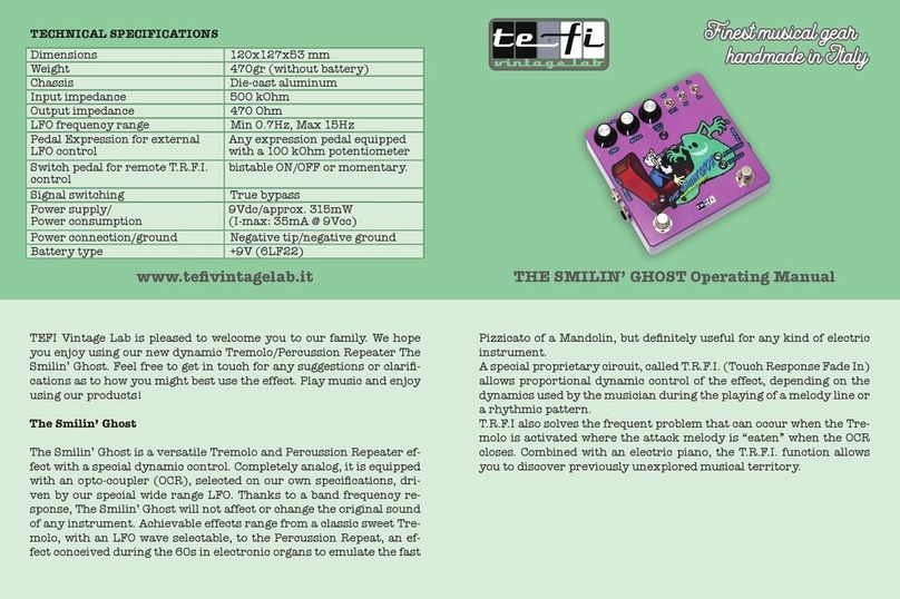 Tefi Vintage Lab Smilin’ Ghost User manual Tefi Vintage Lab Smilin’ Ghost User manual