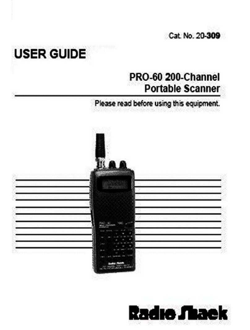 Radio Shack Pro-60 User manual