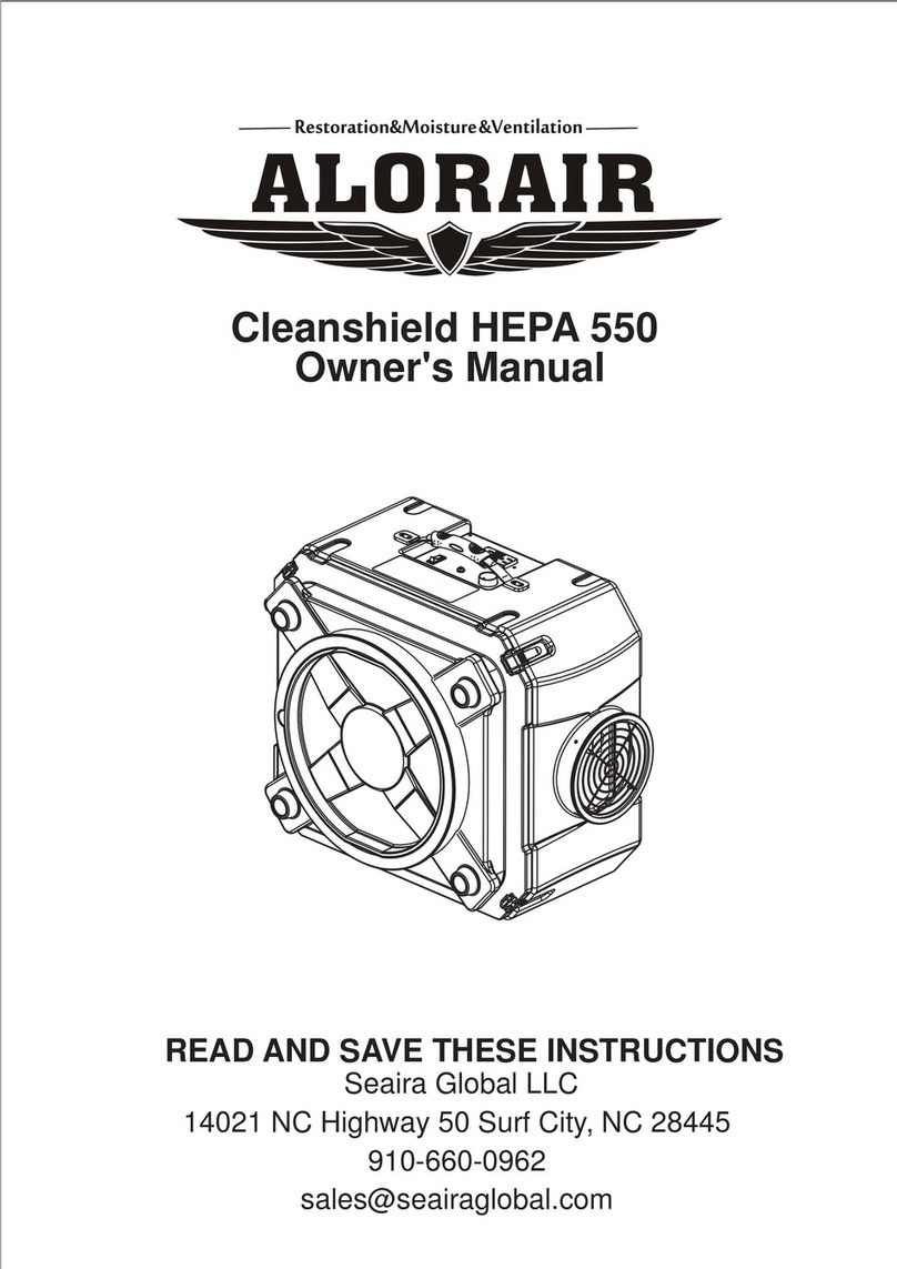 ALORAIR Cleanshield HEPA 550 owner's manual