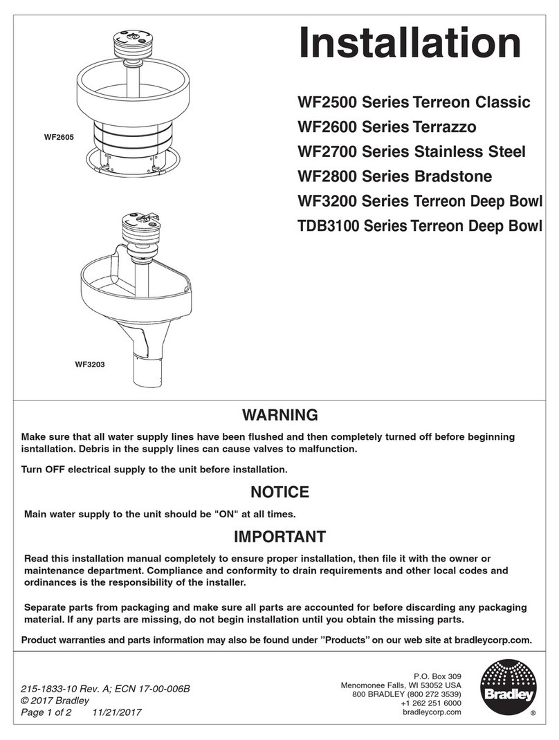Bradley Terreon Classic WF2500 Series User manual