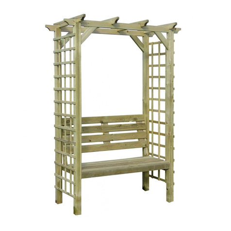 Zest 4 Leisure Gloucester Pergola Seat Assembly instructions