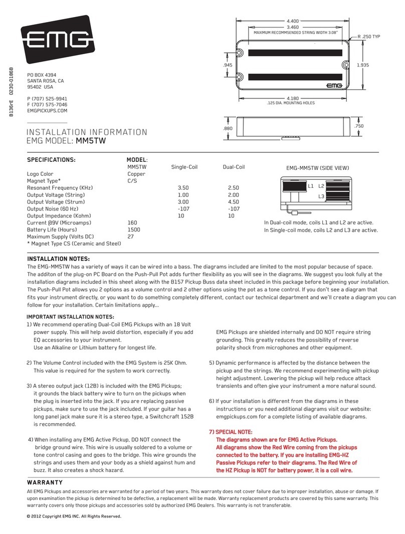 EMG MM5TW Installation information