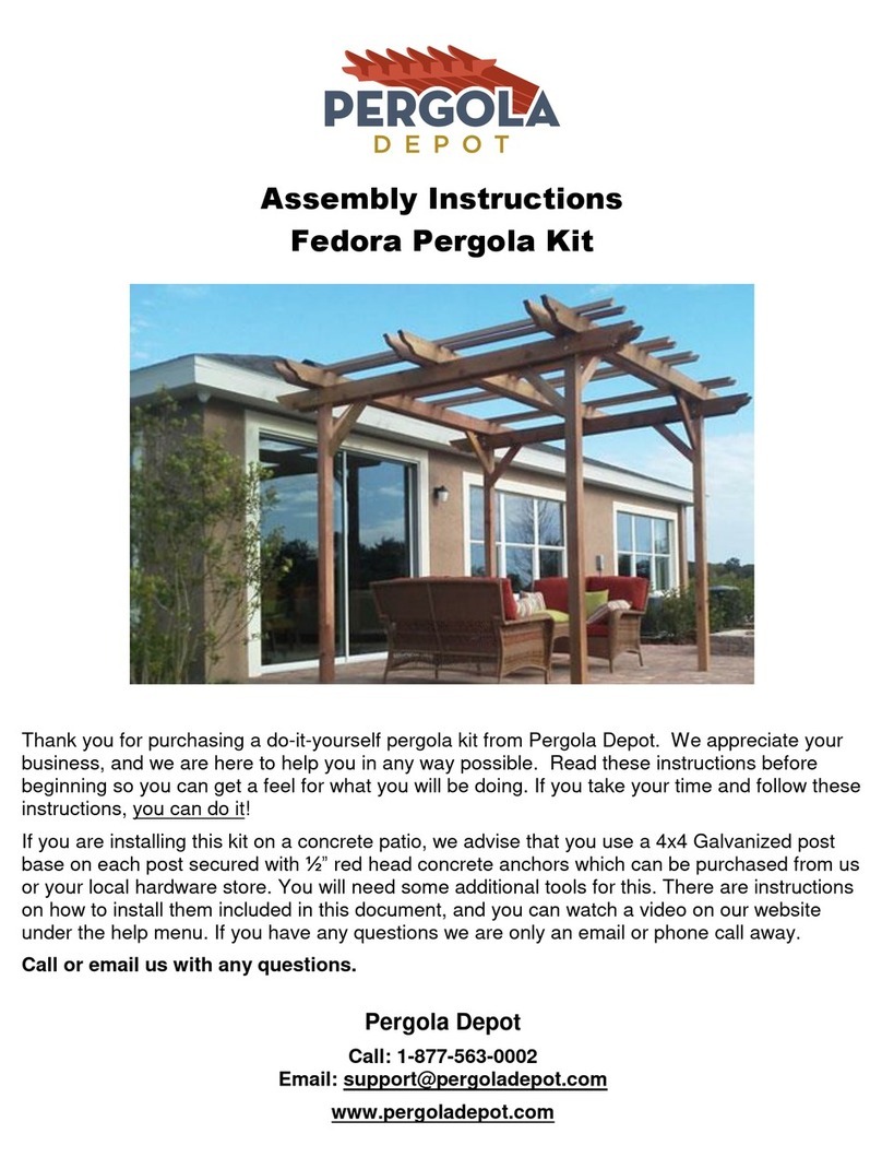 Pergola Depot Fedora Assembly instructions