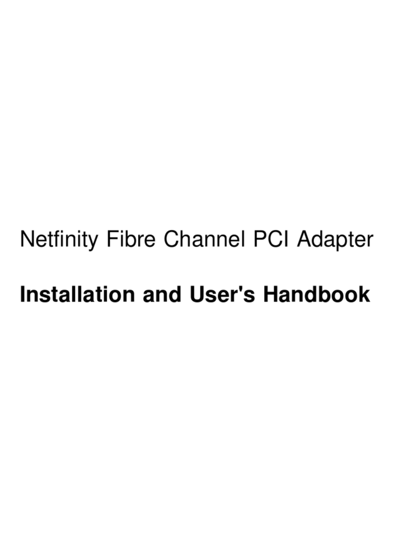 IBM Netfinity Fibre Channel PCI Adapter User manual IBM Netfinity Fibre Channel PCI Adapter User manual