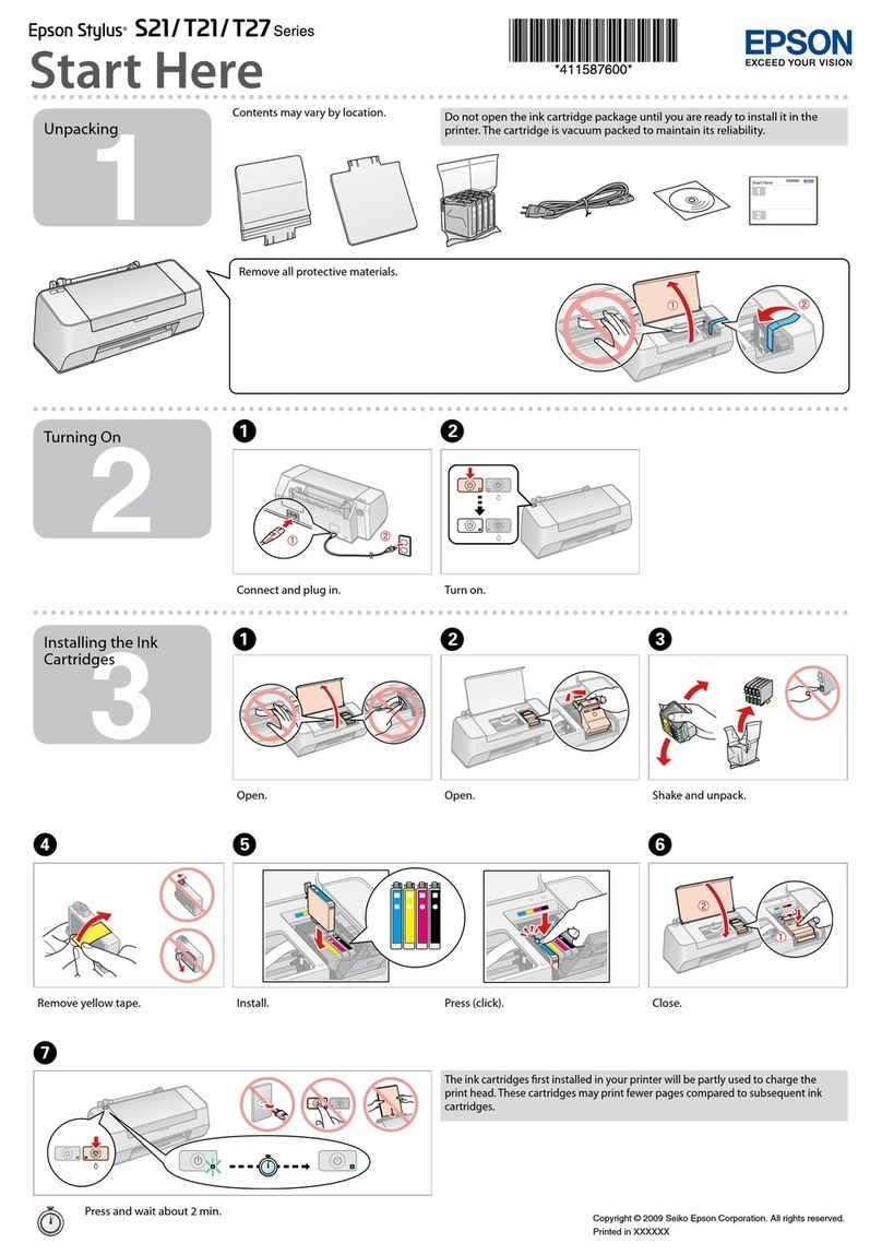 Epson Stylus S21 Series User manual
