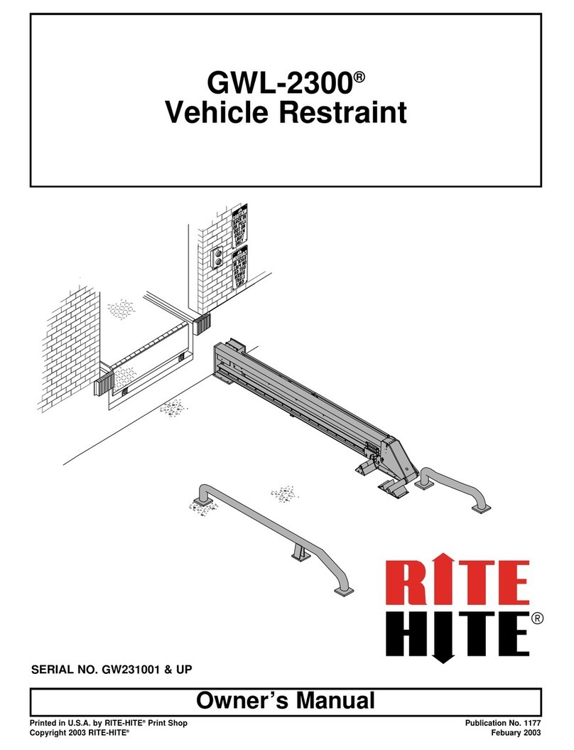 RITE-HITE Wheel-Lok GWL-2300 owner's manual