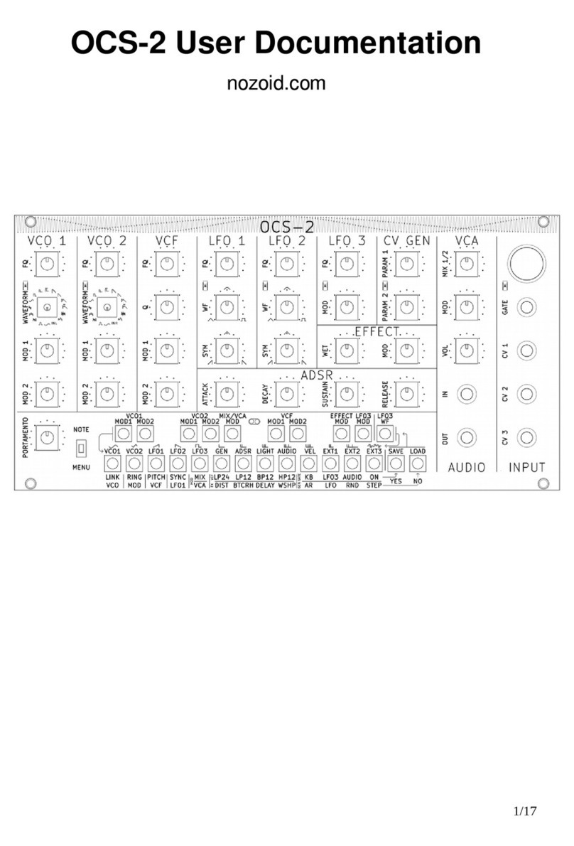 Nozoid OCS-2 Operator's manual
