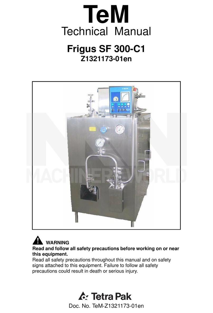 Tetra Pak Frigus SF 300-C1 User manual