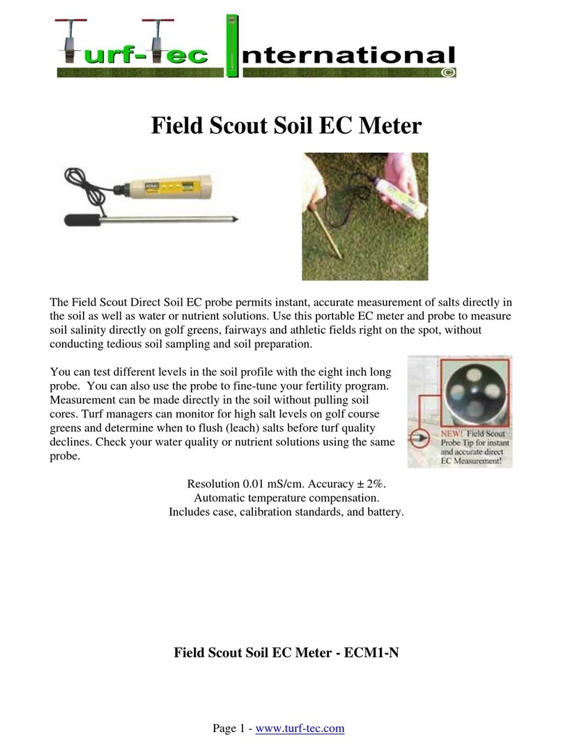 Turf-Tec Field Scout Soil EC Meter instructions