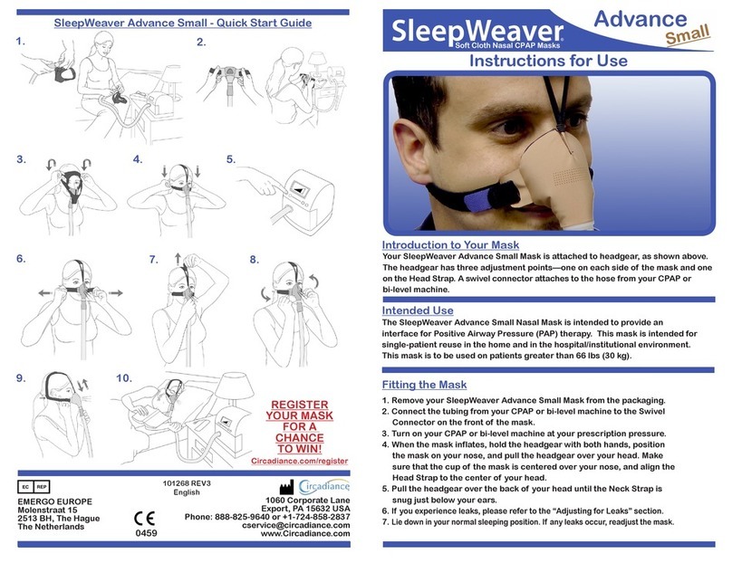 Circadiance SleepWeaver Advance Small Instructions for use