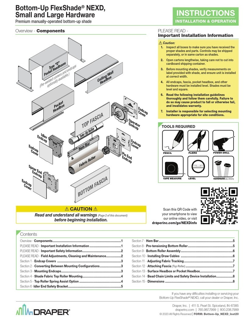 Draper FlexShade NEXD Programming manual