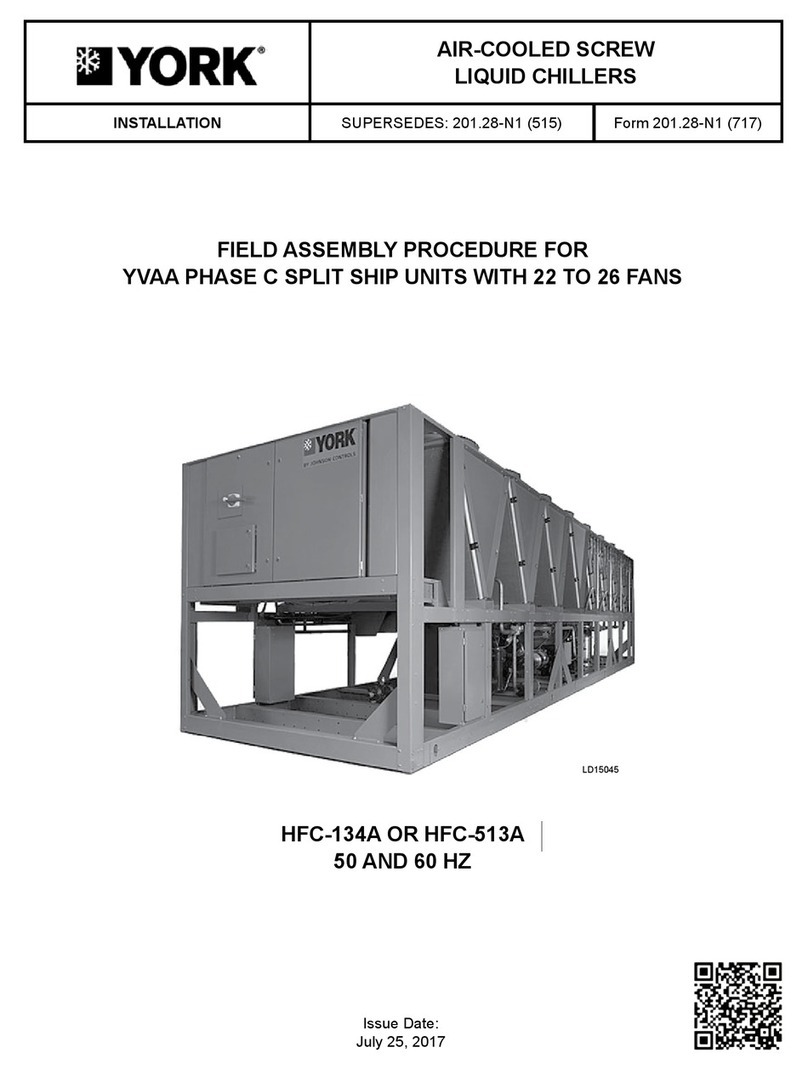 York HFC-134A User manual