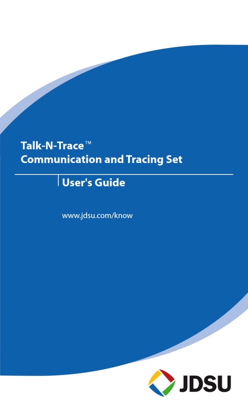 JDS Uniphase Talk-N-Trace TM-110 user guide JDS Uniphase Talk-N-Trace TM-110 user guide