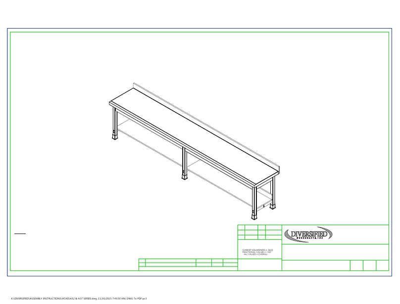 DIVERSIFIED WOODCRAFTS A32 Series User manual