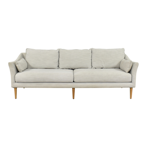 West Elm Antwerp sofa User manual