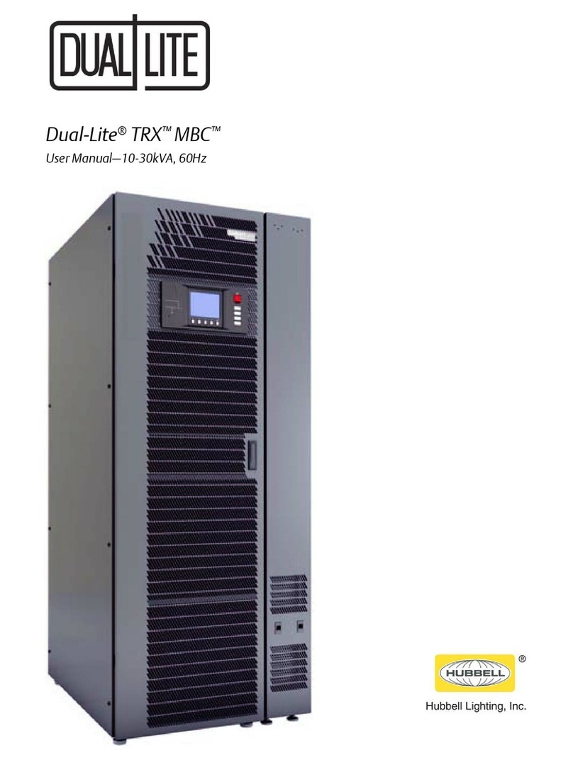 HUBBELL LIGHTING Dual-Lite TRX MBC user manual