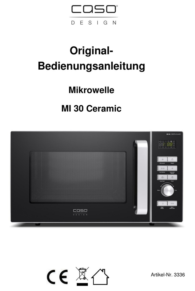 CASO DESIGN MI 30 Ceramic Installation instructions CASO DESIGN MI 30 Ceramic Installation instructions