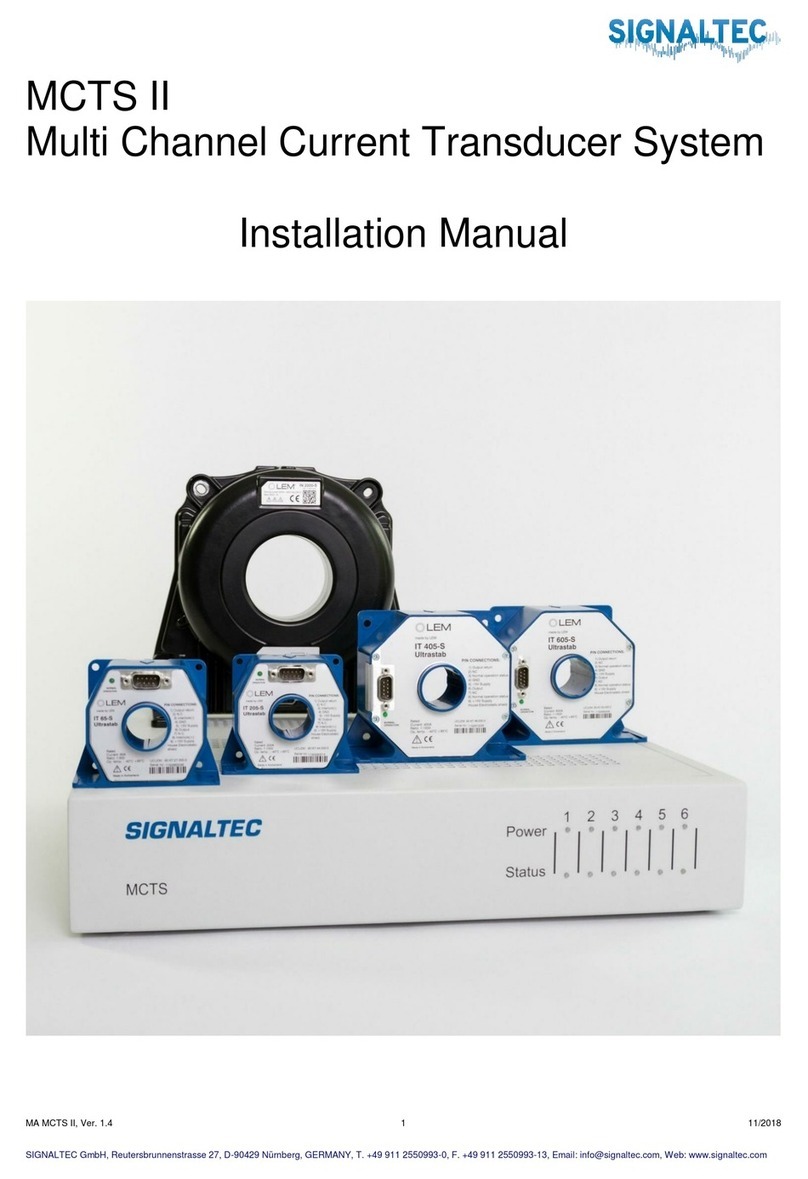 Signaltec MCTS II installation manual