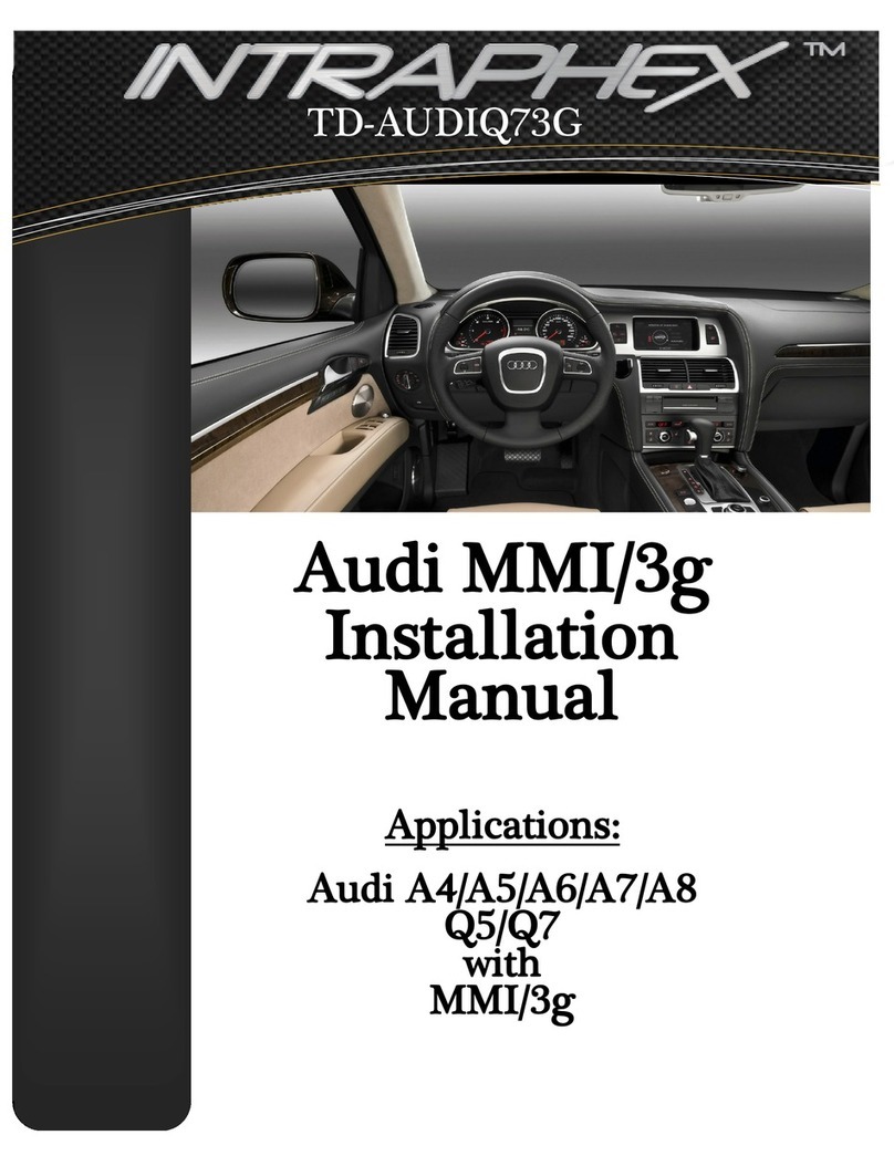 Echomaster TD-AUDIQ73G installation manual
