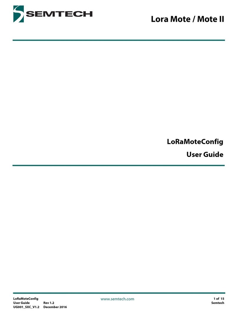 Semtech Lora Mote User manual