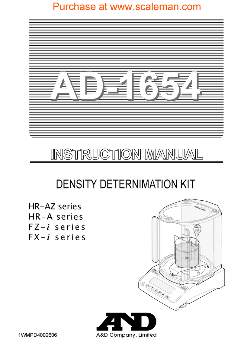 A&D AD-1654 User manual