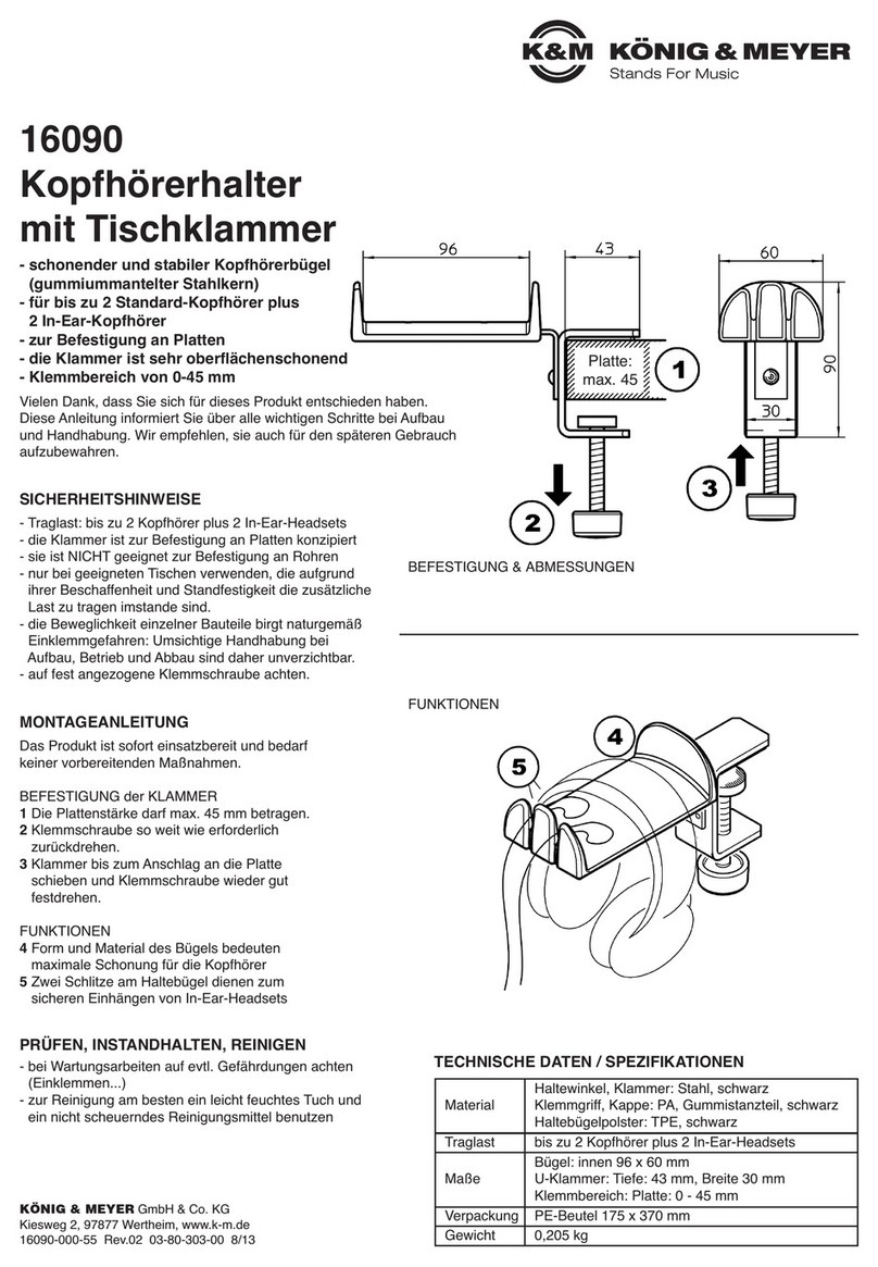 Konig & Meyer 16090 manual